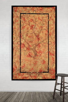 Tree Of Life Tie Dye Tablecloth Tapestry - HalfMoonMusic