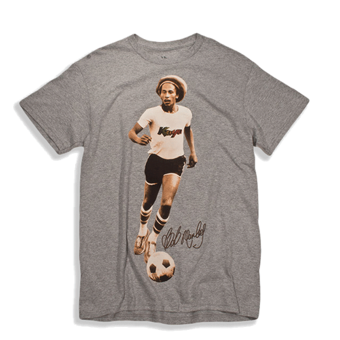 Bob Marley Soccer T-shirt - HalfMoonMusic