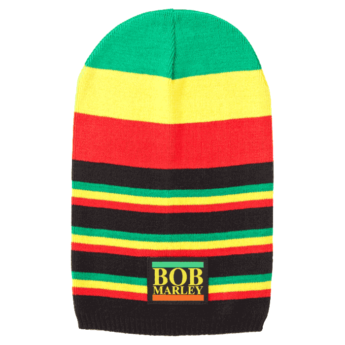 Bob Marley Multi Rasta Stripe Tam Hat - HalfMoonMusic
