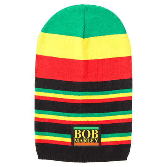 Bob Marley Multi Rasta Stripe Tam Hat - HalfMoonMusic