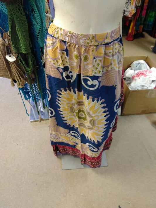 Split Owl Print Skirt - HalfMoonMusic
