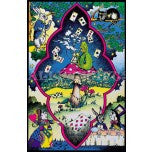 Alice In Wonderland Blacklight Poster - HalfMoonMusic