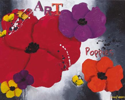 Aurelie Art Poppies Art Print - HalfMoonMusic