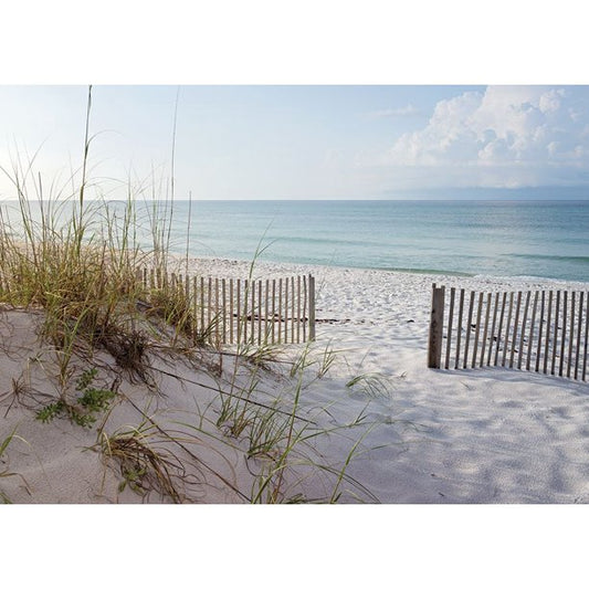 Plage 12 Beach Art Print - HalfMoonMusic