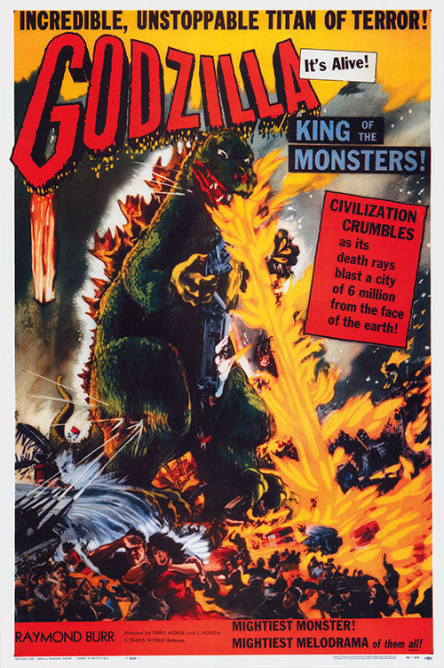 Godzilla King Of Monsters Poster - HalfMoonMusic