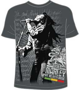 Bob Marley Hit Me With Music T-Shirt - HalfMoonMusic