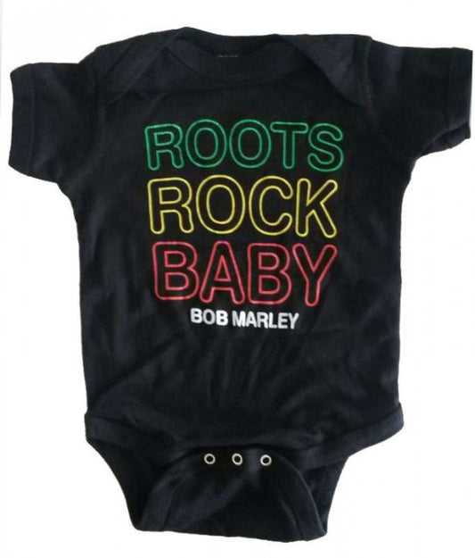 Bob Marley Roots Rock Baby Onesie - HalfMoonMusic