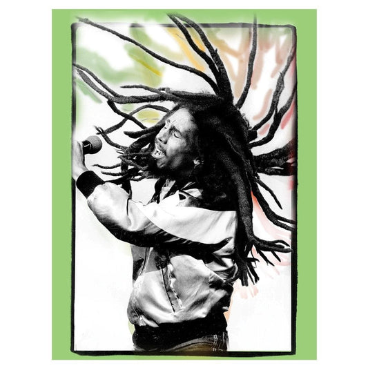 Bob Marley Flying Dreads Sticker - HalfMoonMusic
