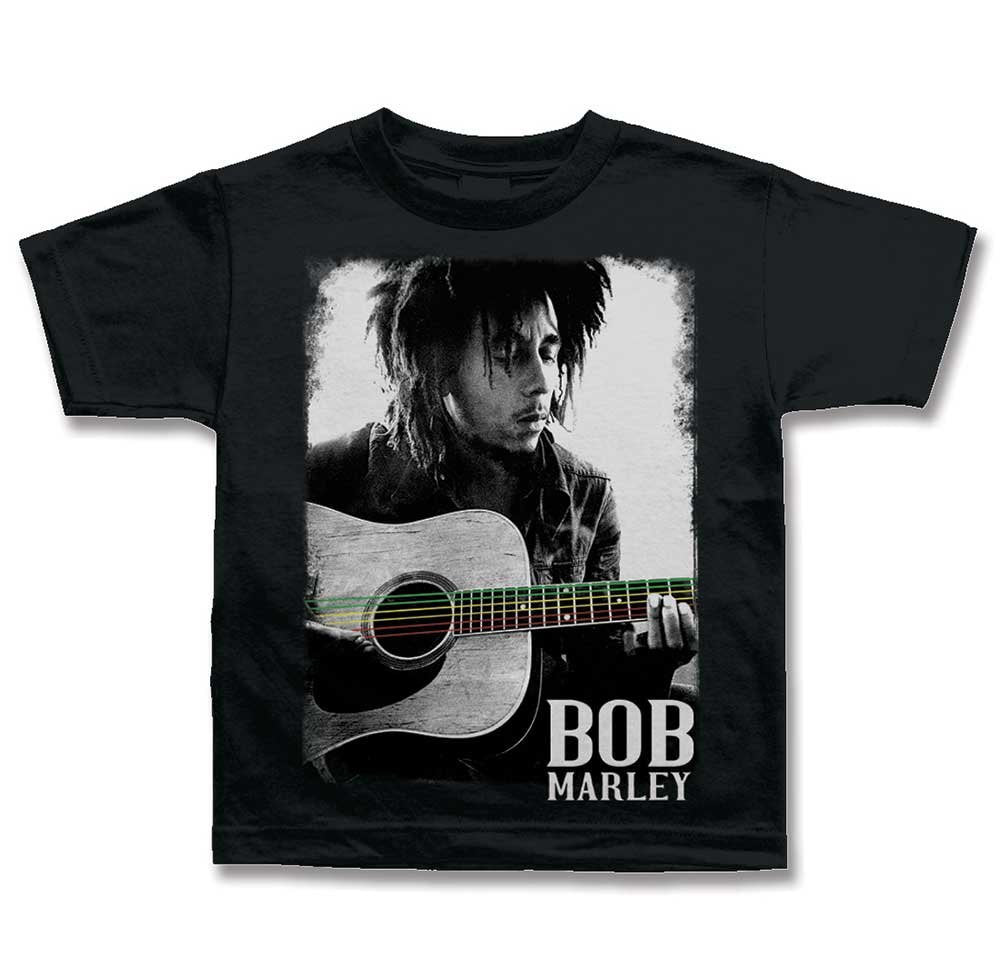 Bob Marley Guitar Toddler T-shirt - HalfMoonMusic