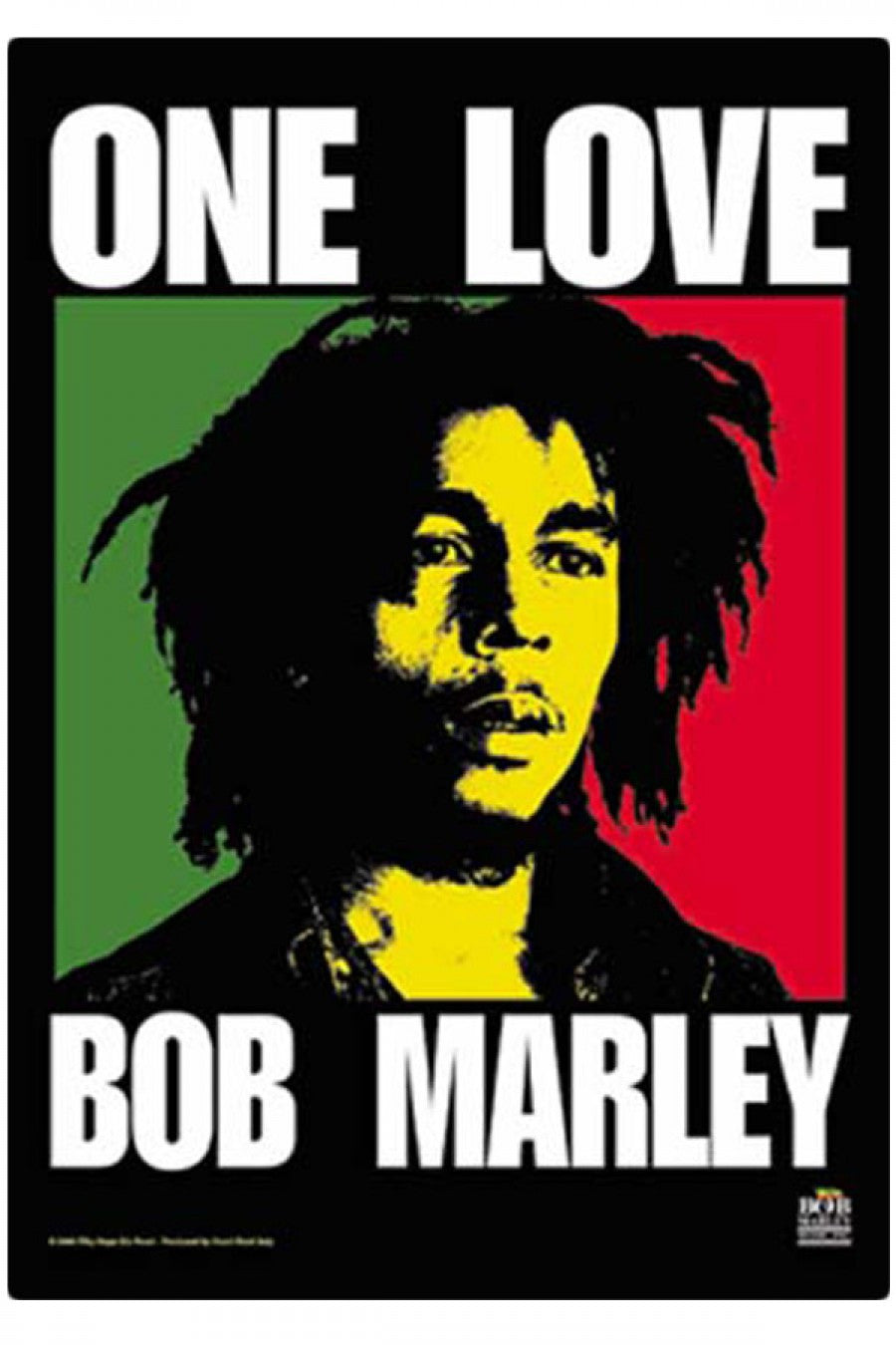 Bob Marley One Love Fabric Poster - HalfMoonMusic