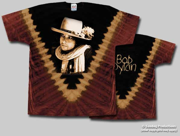 Bob Dylan Rolling Thunder Tie Dye T-Shirts - HalfMoonMusic