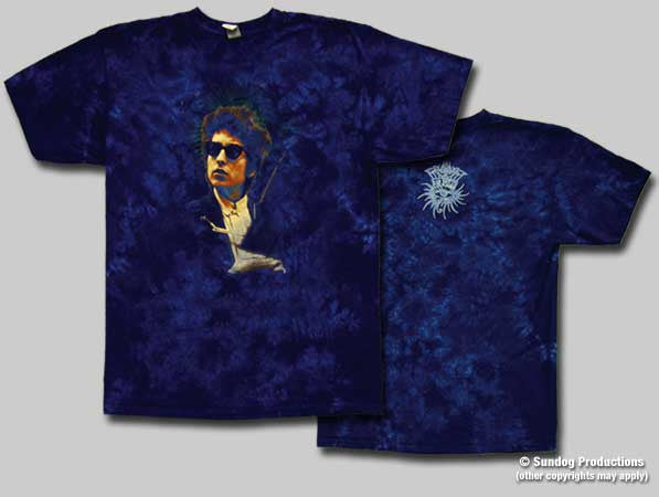 Bob Dylan Surreal Tie Dye T-Shirt - HalfMoonMusic