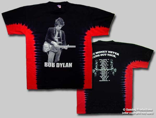 Bob Dylan The Money Never Runs Out Tour Tie Dye T-Shirt - HalfMoonMusic
