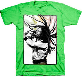 Bob Marley Dreads Swinging T-Shirt - HalfMoonMusic