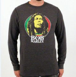 Bob Marley Rasta Thermal LS T-shirt - HalfMoonMusic