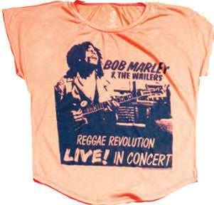 Bob Marley and The Wailers Raggae Revolution Women's T-Shirt - HalfMoonMusic