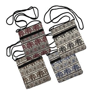 Small Elephant Passport Bag - HalfMoonMusic