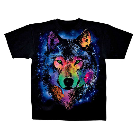 Cosmic Wolf T-shirt - HalfMoonMusic