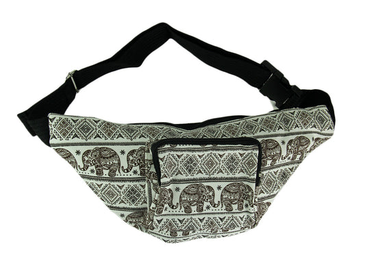 Elephant Print Fanny Pack - HalfMoonMusic