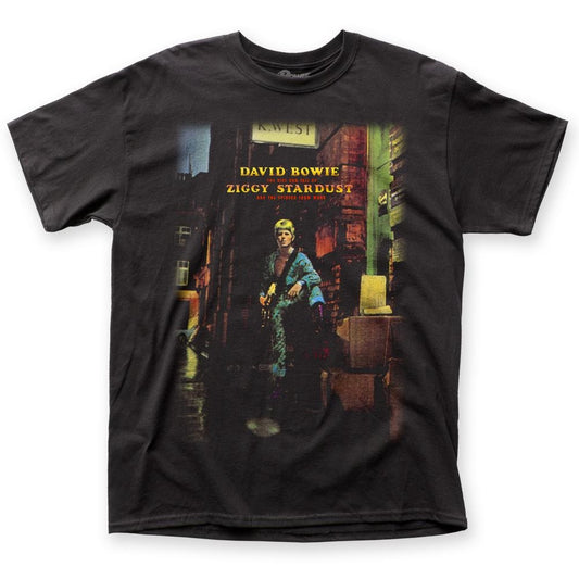 David Bowie Ziggy Plays Guitar T-Shirt - HalfMoonMusic