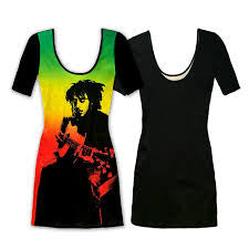Bob Marley Ombre Dress - HalfMoonMusic