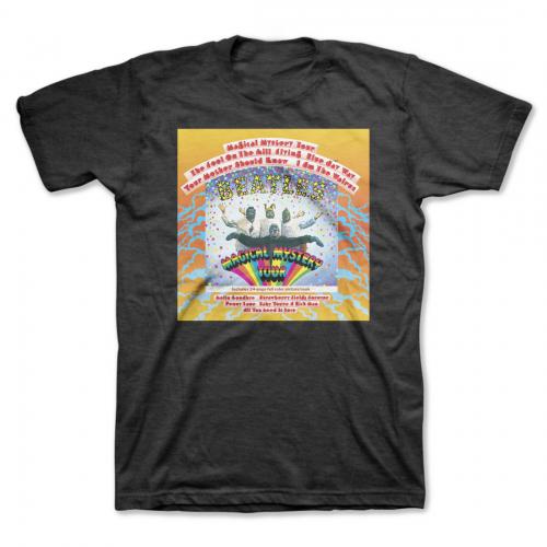Mens Magical Mystery Tour Black T-shirt - HalfMoonMusic