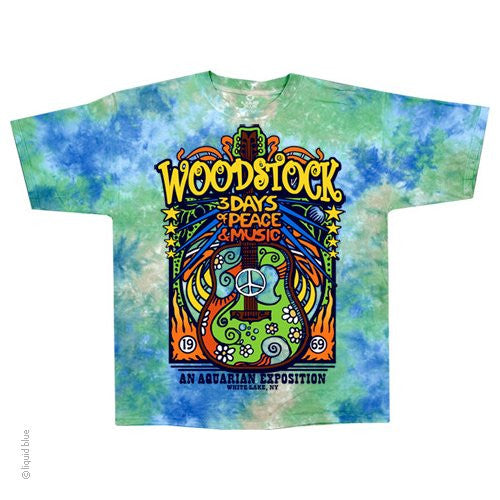 Woodstock Music Festival Tie-Dye T-Shirt - HalfMoonMusic