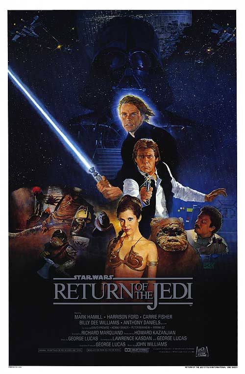 Star Wars episode VI Return of the Jedi Classic Poster - HalfMoonMusic