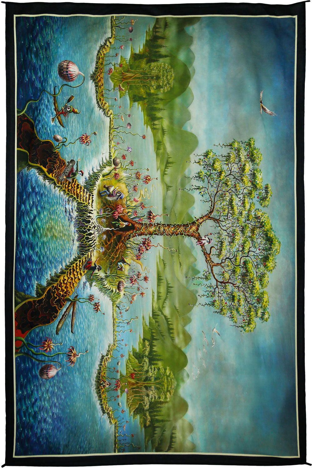 Mike Dubois Eyeland Art Tapestry - HalfMoonMusic