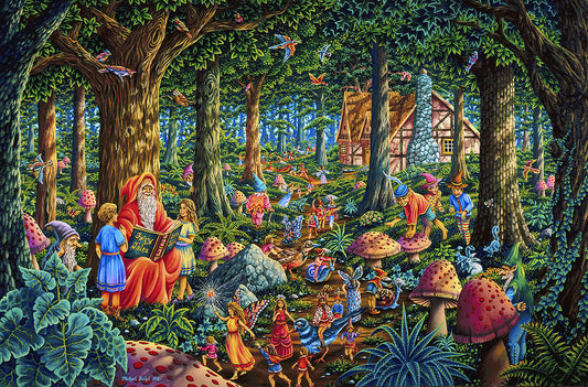 Michael Fishel Fairy Tales Poster - HalfMoonMusic