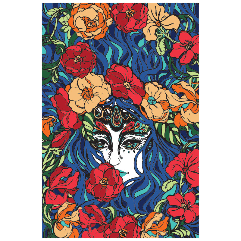 Lady Butterfly Tapestry - HalfMoonMusic