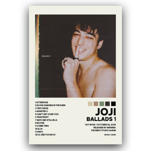 11x17 Joji Ballads Countertop Poster - HalfMoonMusic
