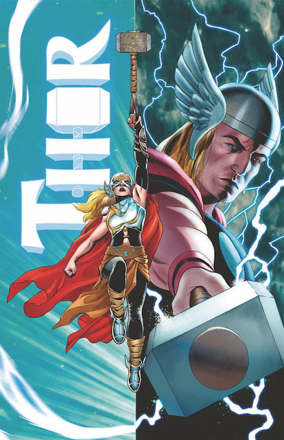 11x17 Thor VS Female Thor Countertop Poster - HalfMoonMusic