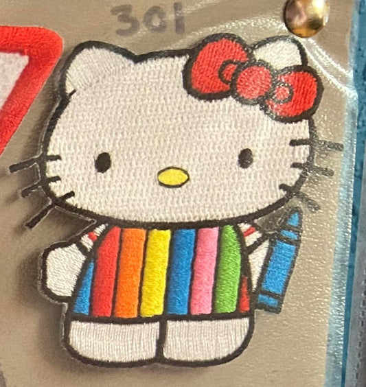 Hello Kitty Crayon Patch - HalfMoonMusic