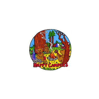 Happy Campers Grateful Dead Sticker - HalfMoonMusic