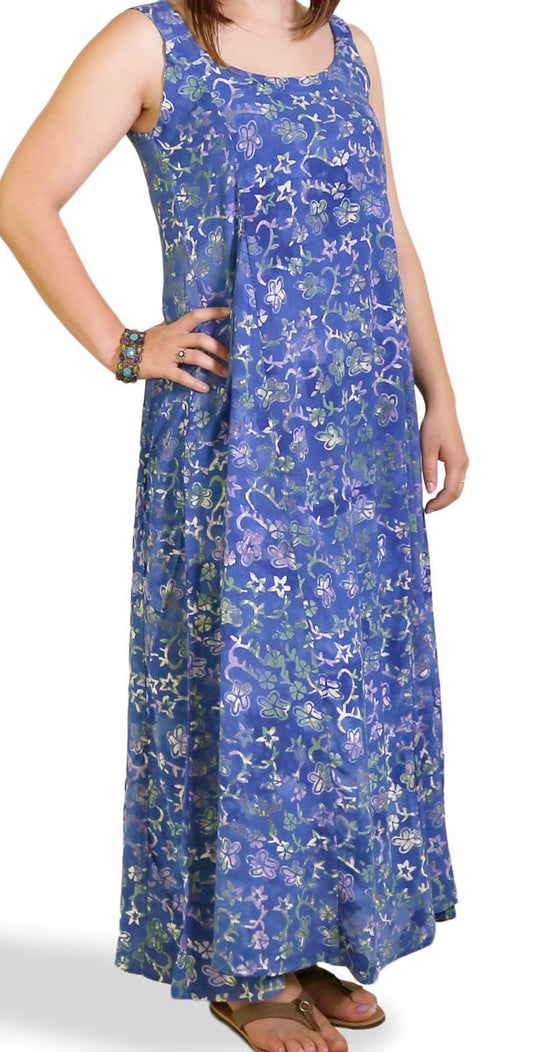 Womens Hary Dary Long Indigo Dress - HalfMoonMusic