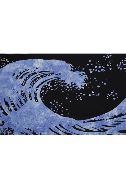 Zest For Life Ocean Wave Tapestry - HalfMoonMusic