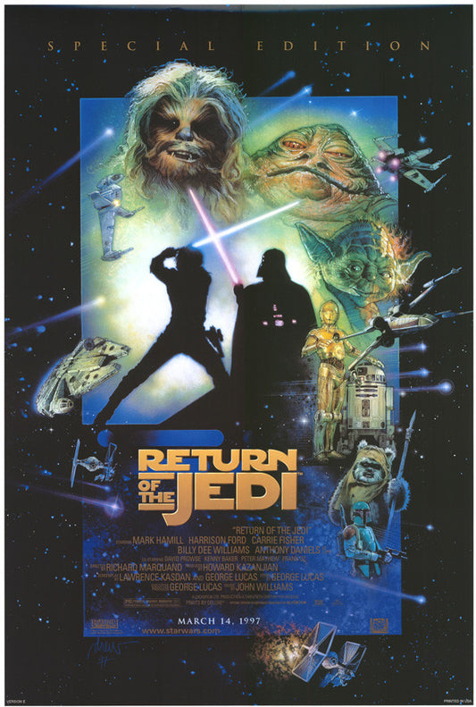 Star Wars Episode VI The Return of the Jedi Poster - HalfMoonMusic