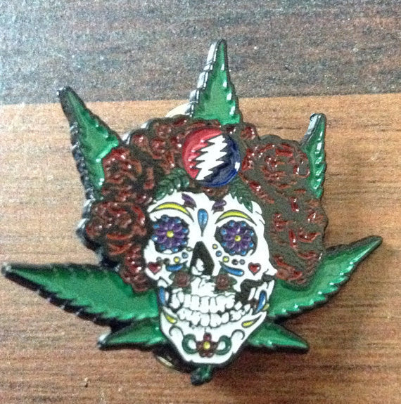 Sugar Bertha Leaf Hat Pin - HalfMoonMusic