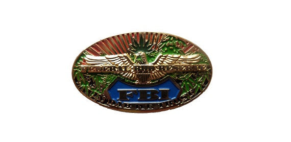 FBI Federal Bud Hat Pin - HalfMoonMusic