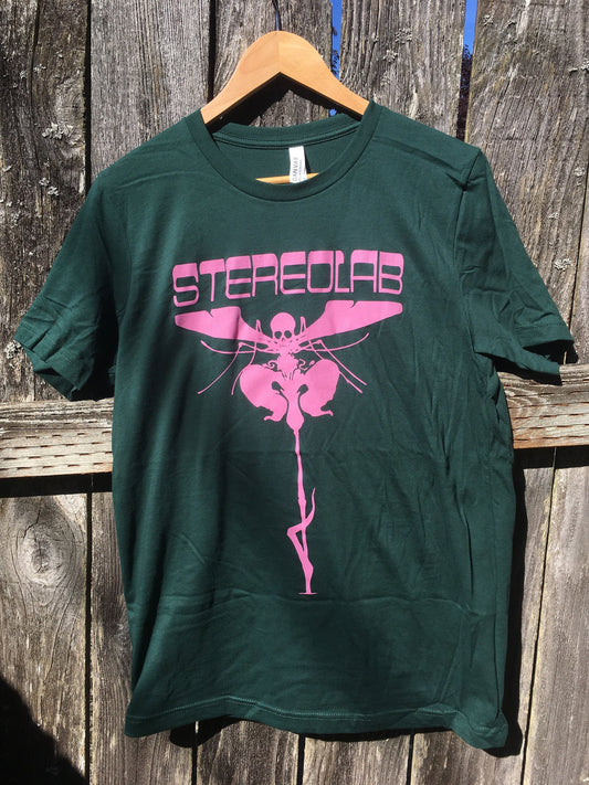 Mens Stereolab Space Moth T-shirt - HalfMoonMusic