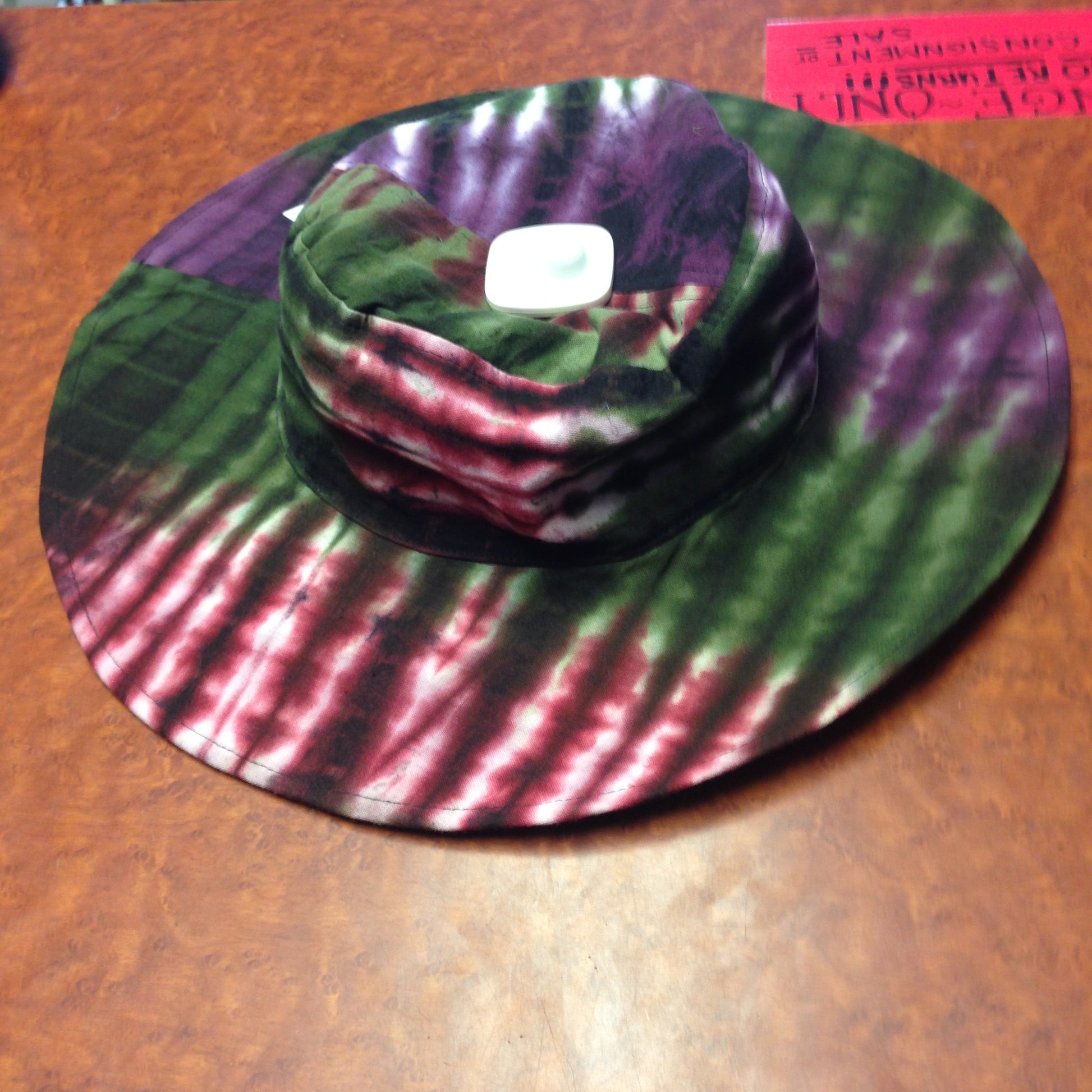 Tie Dye Floppy Sun Hat - HalfMoonMusic