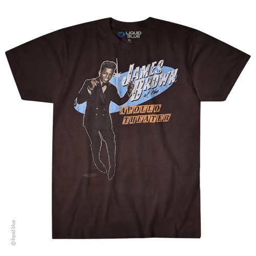 Mens James Brown Apollo Theater T-Shirt - HalfMoonMusic