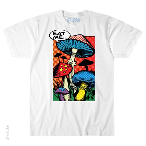 Men's Eat Me Mushroom T-Shirt - HalfMoonMusic