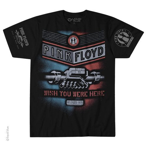 Mens Pink Floyd Wish You Were Here 1975 T-Shirt - HalfMoonMusic
