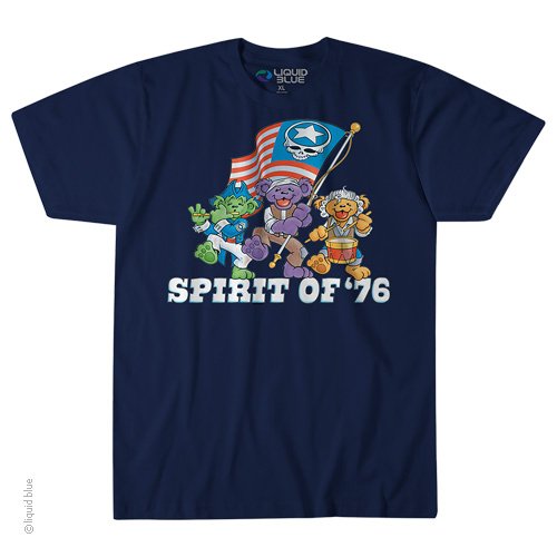 Mens Grateful Dead Spirit Of '76 T-Shirt - HalfMoonMusic