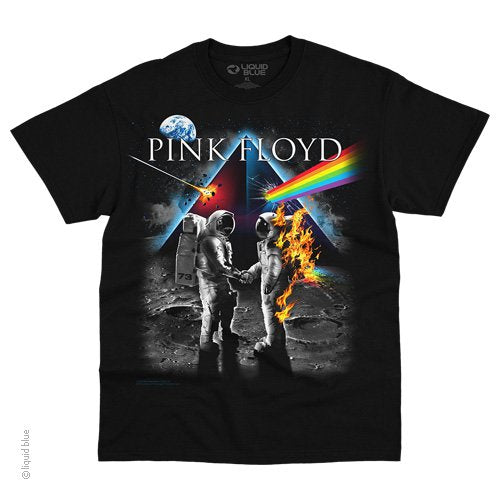 Mens Pink Floyd Bright Side Of The Moon T-Shirt - HalfMoonMusic