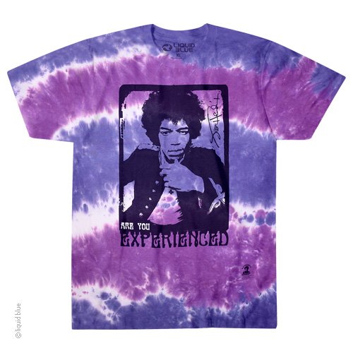 Mens Jimi Hendrix Scuse Me Tie-Dye T-Shirt - HalfMoonMusic