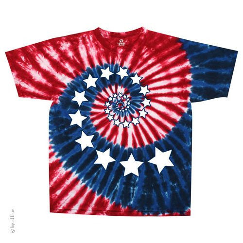 Spiral America Tie-Dye T-Shirt - HalfMoonMusic