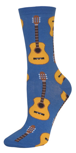 Womens Acoustic Guitars Socks - HalfMoonMusic